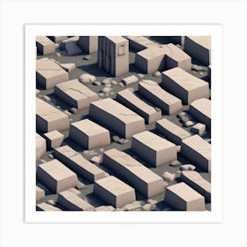 City Of Blocks Art Print