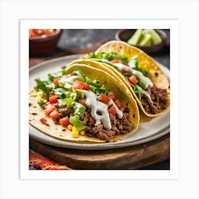 Mexican Tacos 2 Art Print