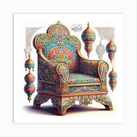 Arabic Chair Art Print