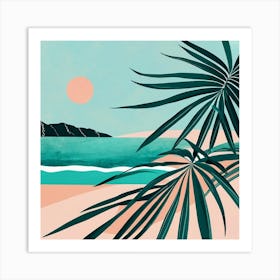 Tropical Printable Teal Art Coastal Set Large 1 Clipdrop Enhance Art Print