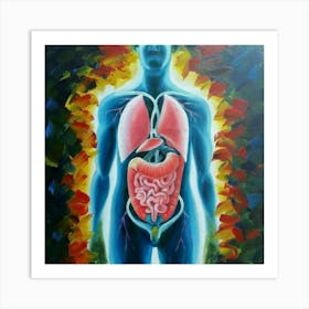 Organs Of The Human Body 2 Art Print