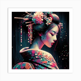 Japan Geisha Visual 46 Art Print