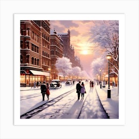 Street rommance Art Print