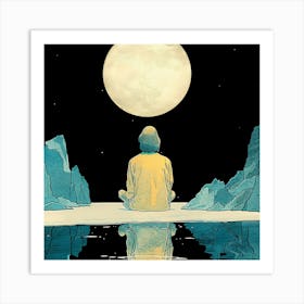 Full Moon Art Print