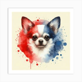 Watercolor Chihuahua 4 Art Print