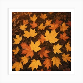 Autumn Leaves Photo Art Print