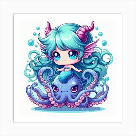 Miniature Mermaid 1 Art Print