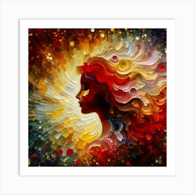 Abstract Of A Woman 34 Art Print