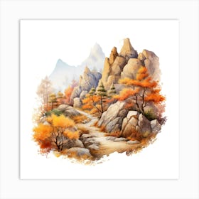 Autumn In The Mountains 1 Art Print