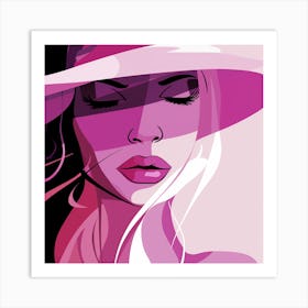 Purple Pink Beauty Art Print