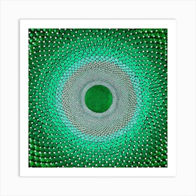 Emerald Portal Square Art Print