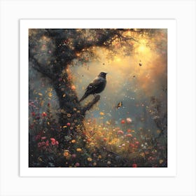 Bird In A Tree Art Print