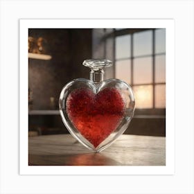 Glass Love Heart 5 Art Print