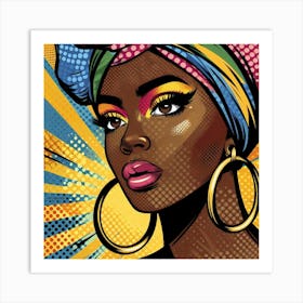 Anaya Pop African Woman  Art Print