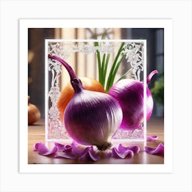 Onion Painting Art Print