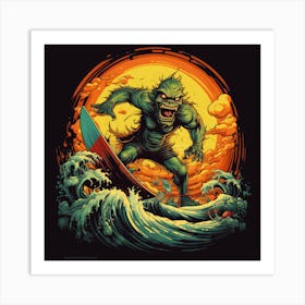 Creature From The Black Lagoon Art Print