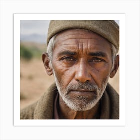 Portrait Of An Indian Man Art Print