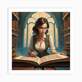 The Young Librarian 62 Art Print