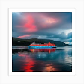 Sunset In Scotland Art Print