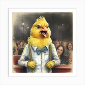 Chicken Judge Art Print