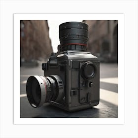 Camera On The Street Art Print