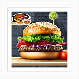 Burger 2 Art Print