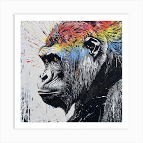 Gorilla style Art Print