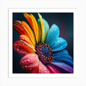 Rainbow Flower Art Print