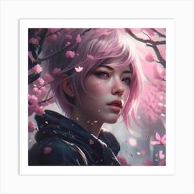 Cherry Blossom Girl Art Print