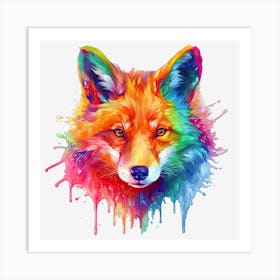 Colorful Fox 5 Poster