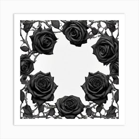 Black Roses 14 Art Print