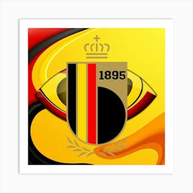 Belgium National Football Team Logo Wall Art 4 Art Print