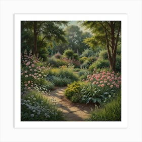 Garden Path 3 Art Print