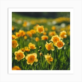 Yellow Daffodils Art Print