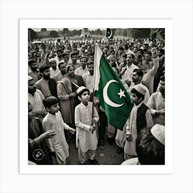 Independence day Pakistan Art Print