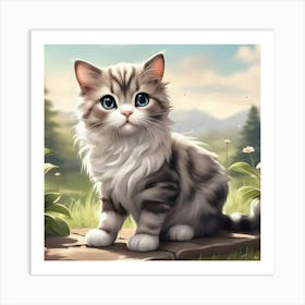 Cute Kitten 21 Art Print