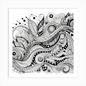 Zen Doodles Art Print