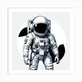 Astronaut In Space 6 Art Print