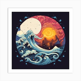 Great Wave 9 Art Print