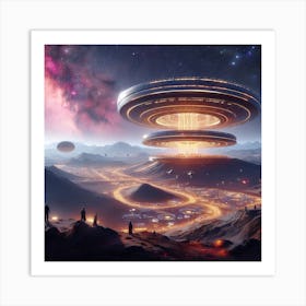 Alien Spaceship 4 Art Print