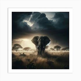 Elephant In The Sky 6 Art Print