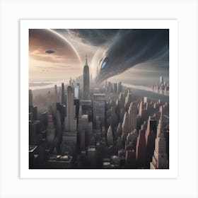 Alien City Art Print