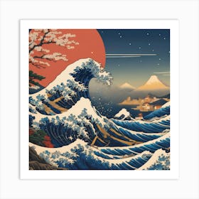 Great Wave Off Kanagawa 1 Art Print