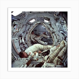 Inside The Space Station Art Print