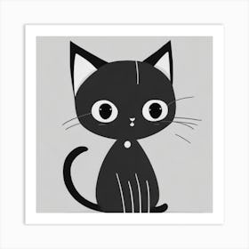 Cute Cat Art Print