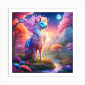 Fox In The Forest Art Print