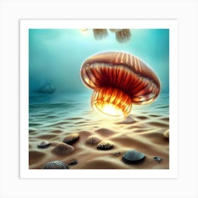 Flying Jelly 5 Art Print