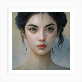 Portrait Of A Girl Art Print