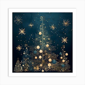 Elegant Christmas Design Series079 Art Print