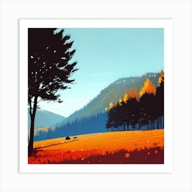 Autumn In The Mountains 20 Art Print